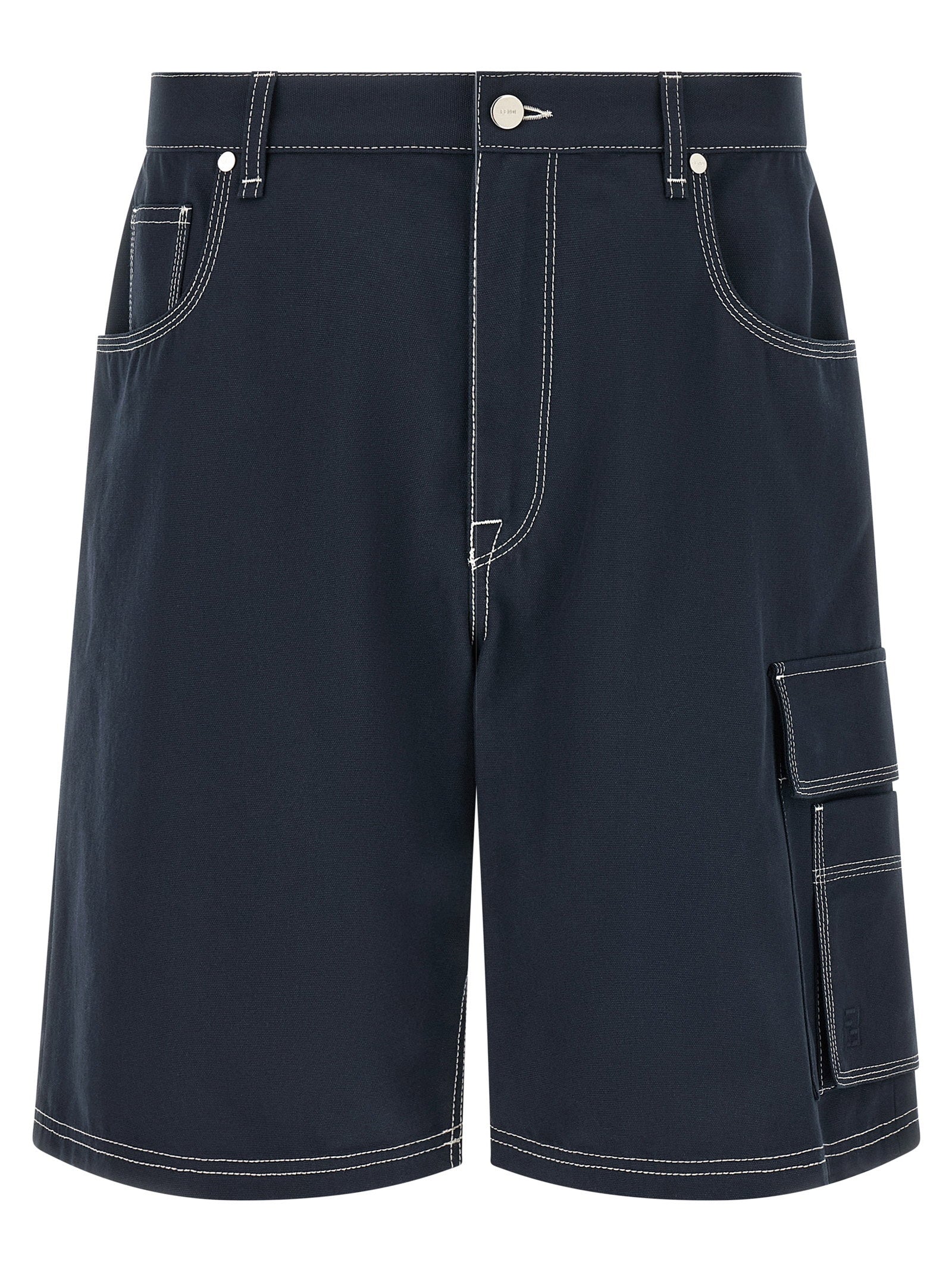 Bermuda Cargo Shorts — Navy