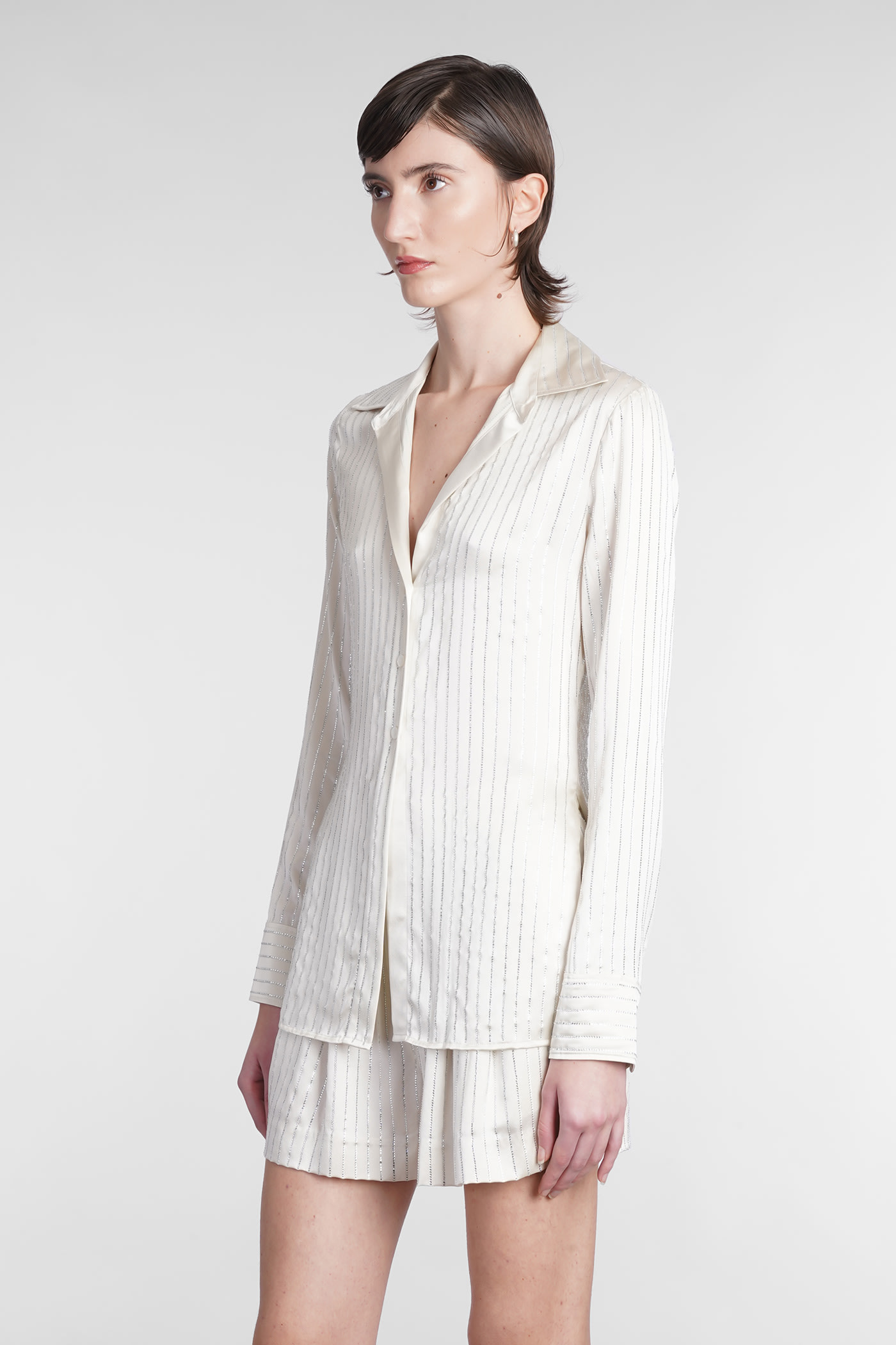 Shirt In Beige Silk
