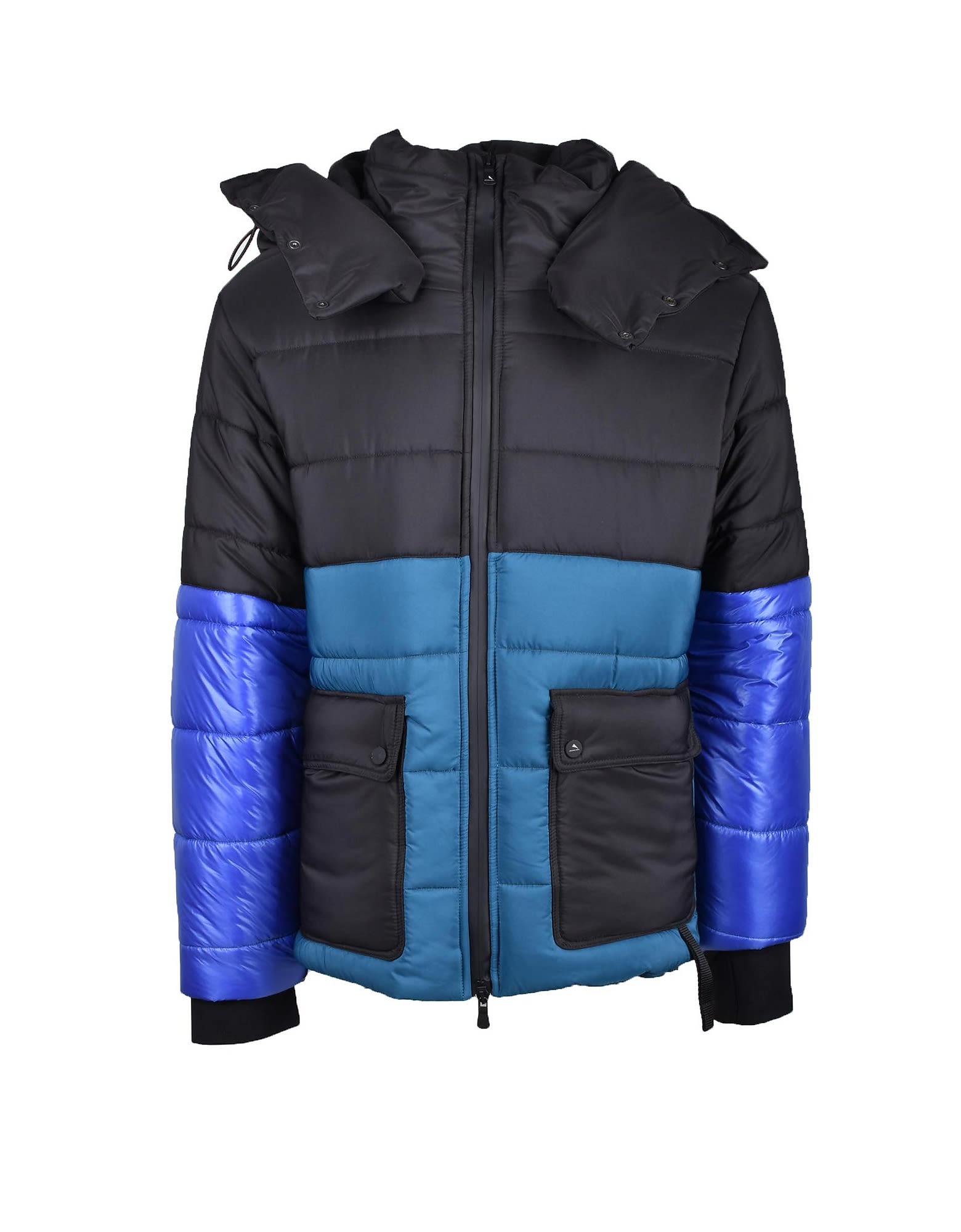 Manteaux & Vestes Men's Black / Blue Padded Jacket