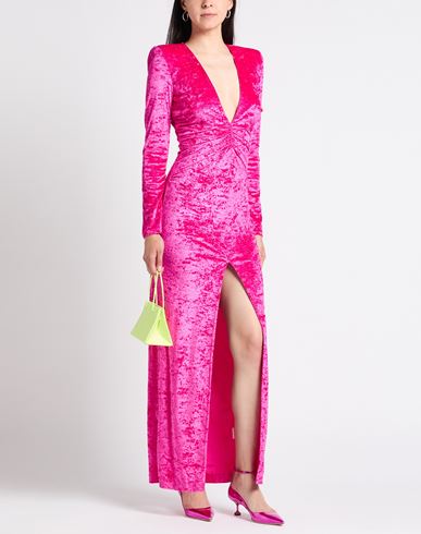 Woman Maxi dress Fuchsia Size 8 Polyamide, Elastane