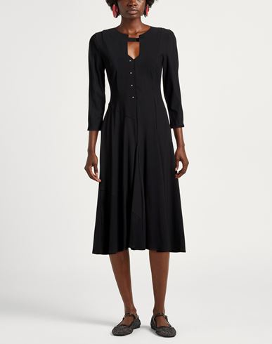 Exhibit Woman Midi dress Black Size 4 Polyamide, Elastane