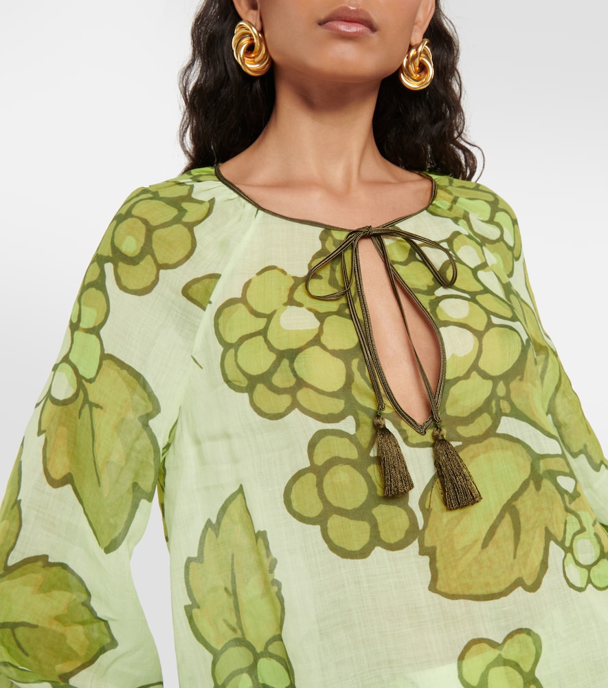 Printed ramie tunic