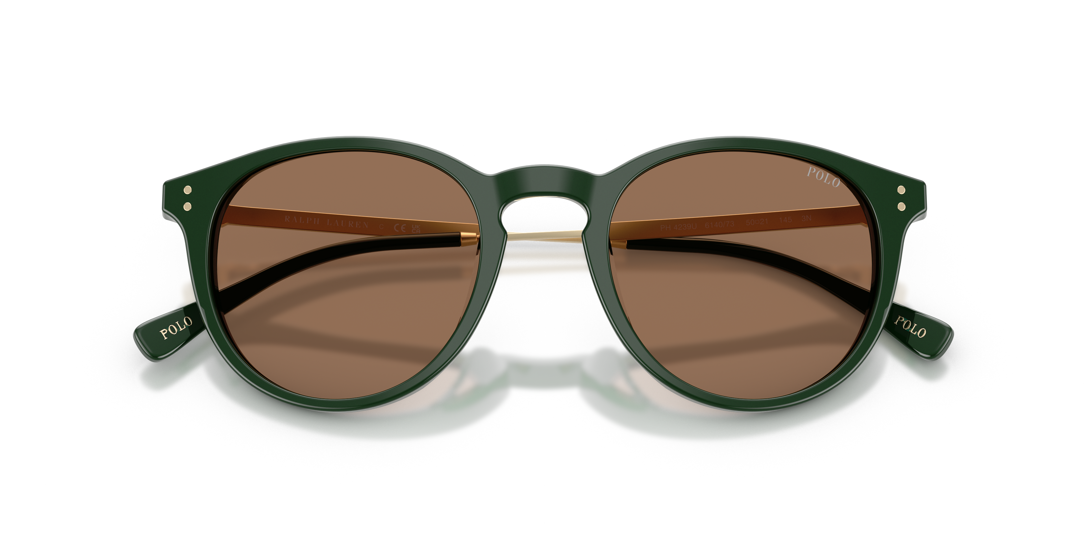 Polo Ralph Lauren Hombre Polo Ralph Lauren PH4239U 614073 Gafas de sol Acetato Verde Marrón Pantos Norma