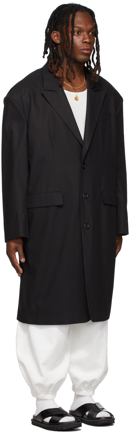 SSENSE Exclusive Black 90s Tailored Coat