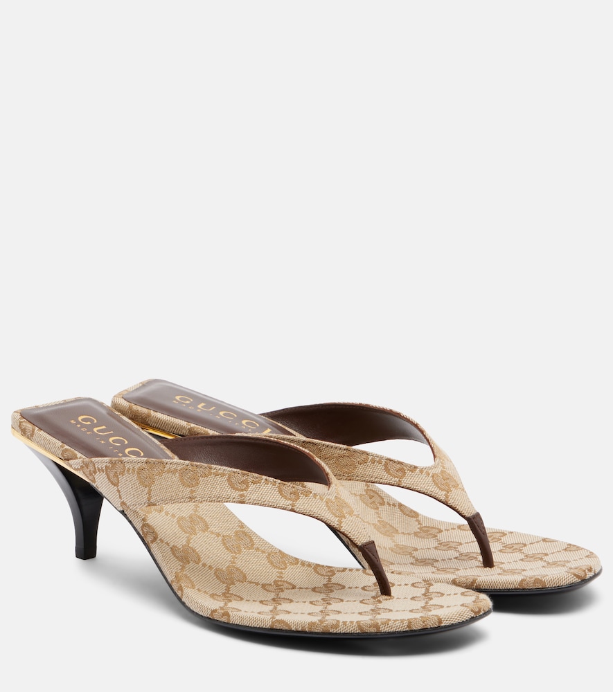Vittoria GG canvas thong sandals