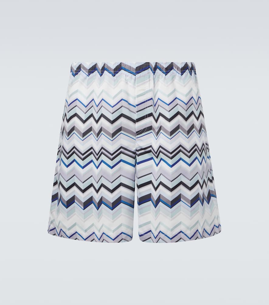 Zigzag swim trunks
