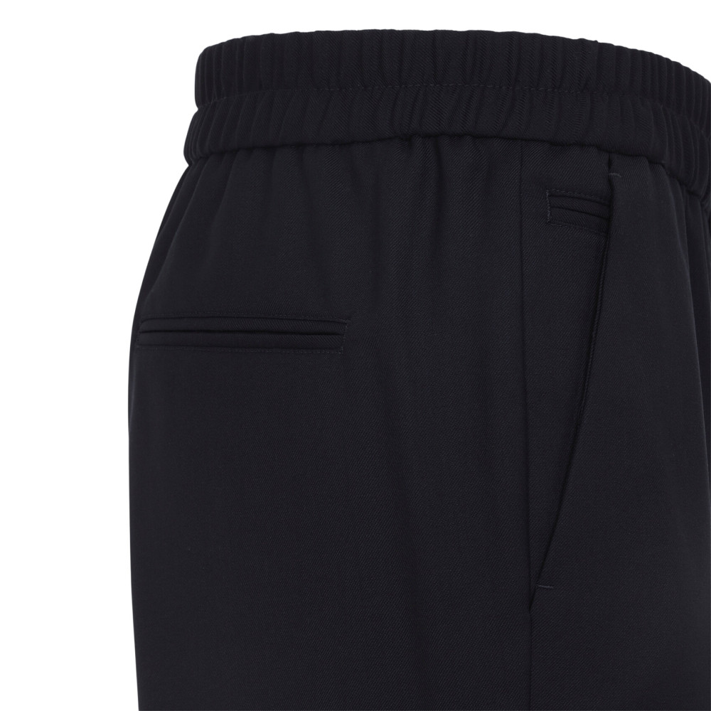 Dark Navy Flat Front Pants