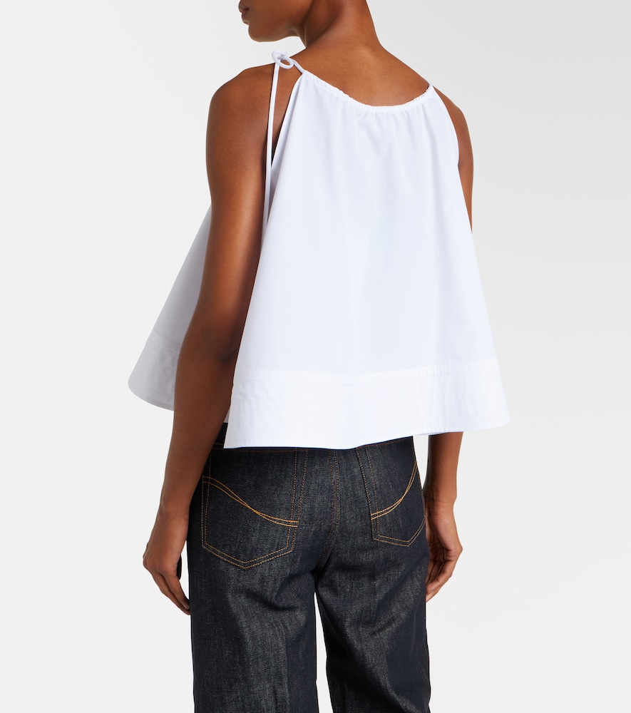 Cotton poplin tank top