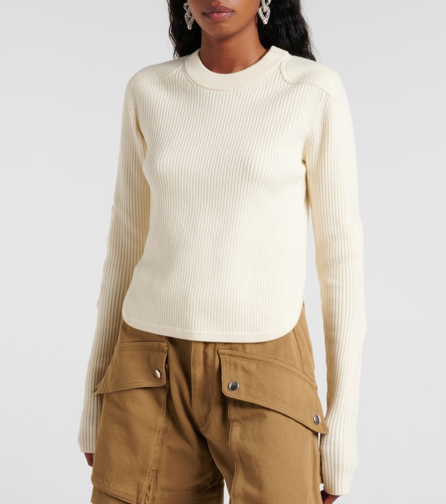 Gabyne ribbed-knit wool-blend sweater