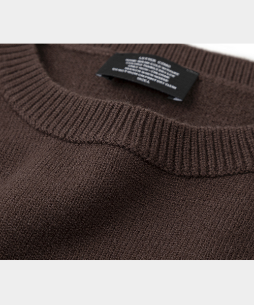 Essential Daily Round Knit Brown
