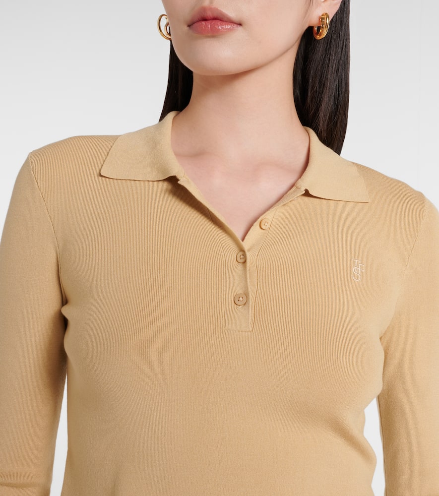 Giselle cropped polo sweater