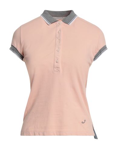 Jacob Cohёn Woman Polo shirt Blush Size L Cotton, Elastane