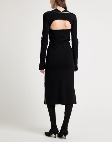 Woman Midi dress Black Size S Viscose, Polyamide, Polyester, Elastane
