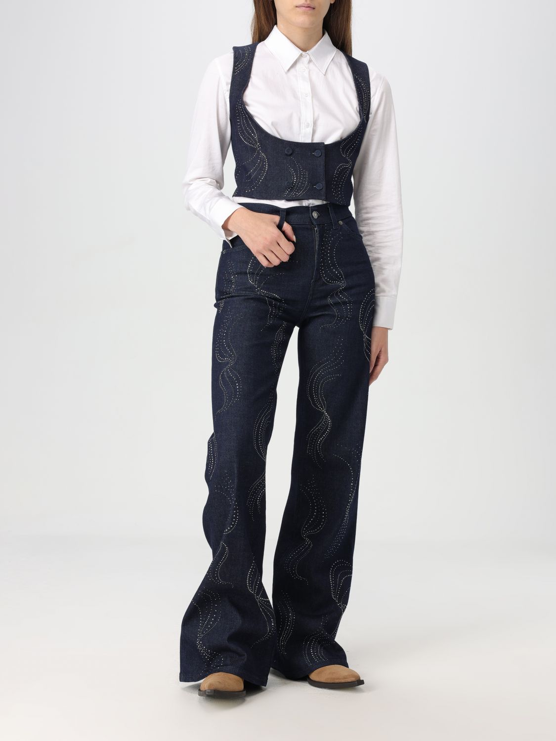 Jeans Woman color Denim