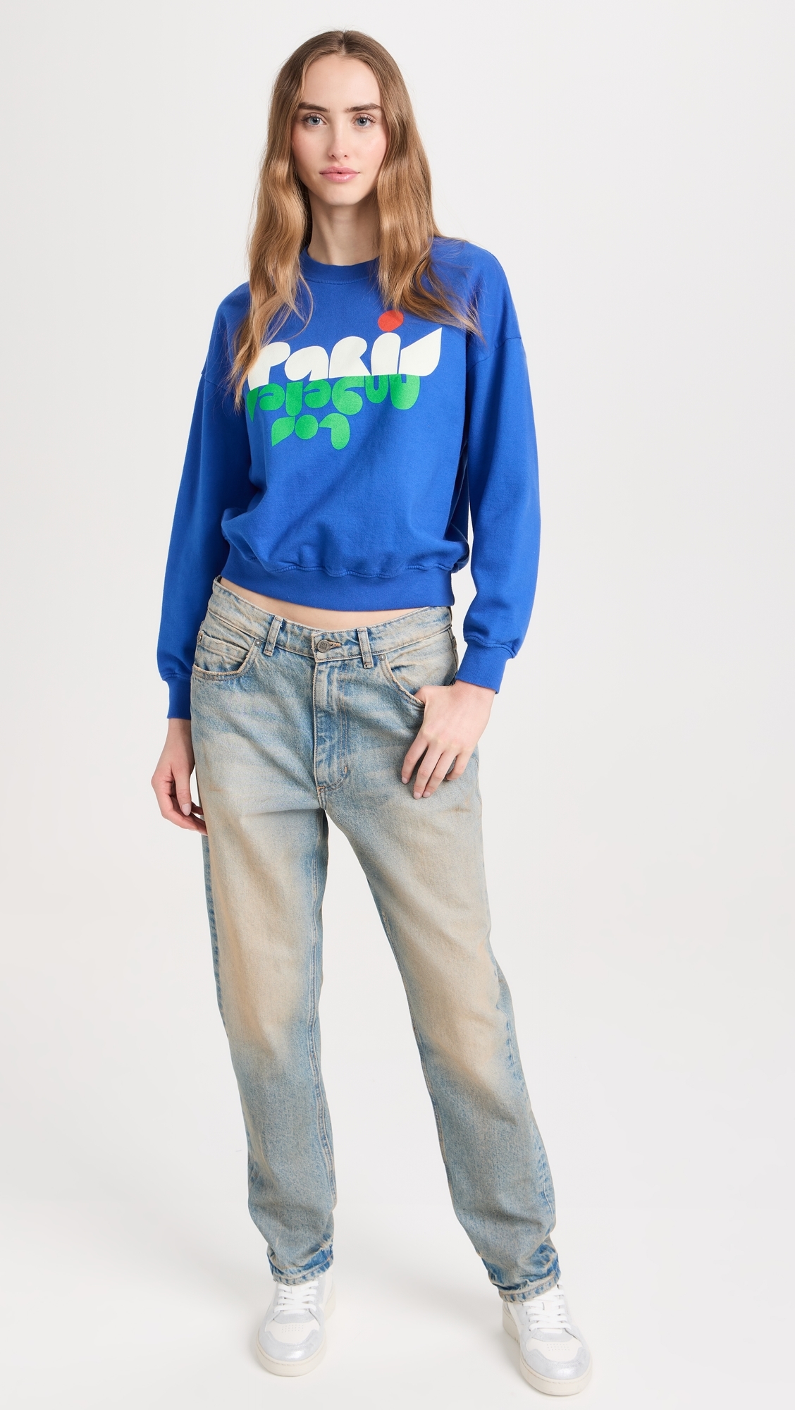 Le Drop Sweatshirt Lapis w/ Cream