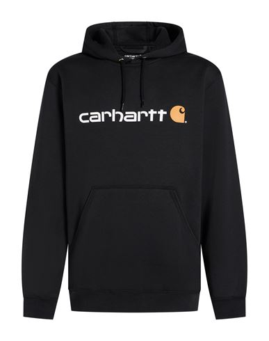 Man Sweatshirt Black Size XL Cotton, Polyester