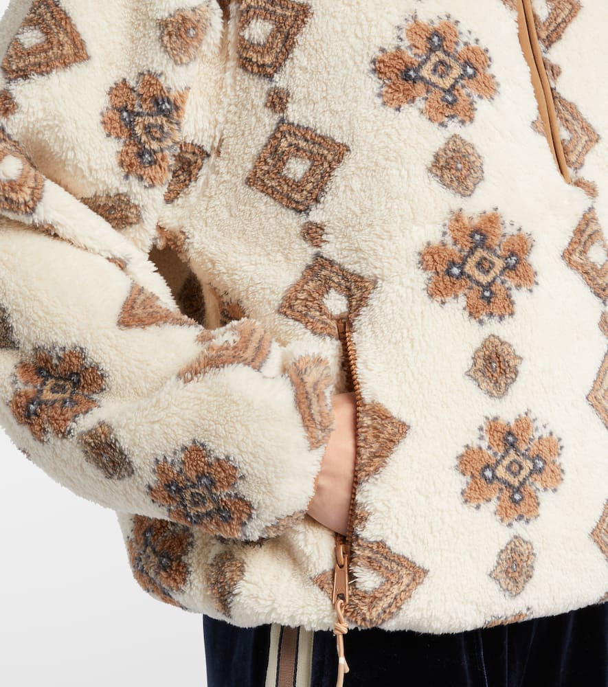 Harlow printed teddy jacket