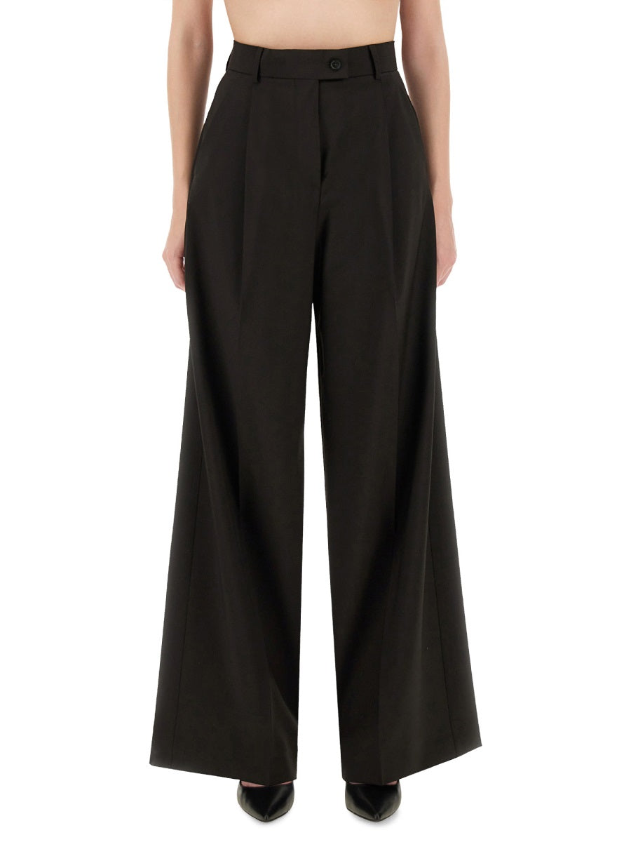 Wide Leg 100% Virgin Wool Pants