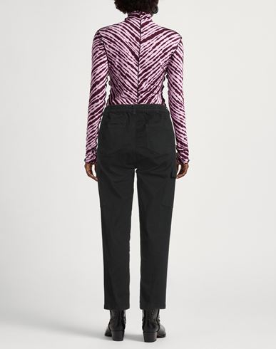 Woman Pants Black Size M Cotton, Elastane