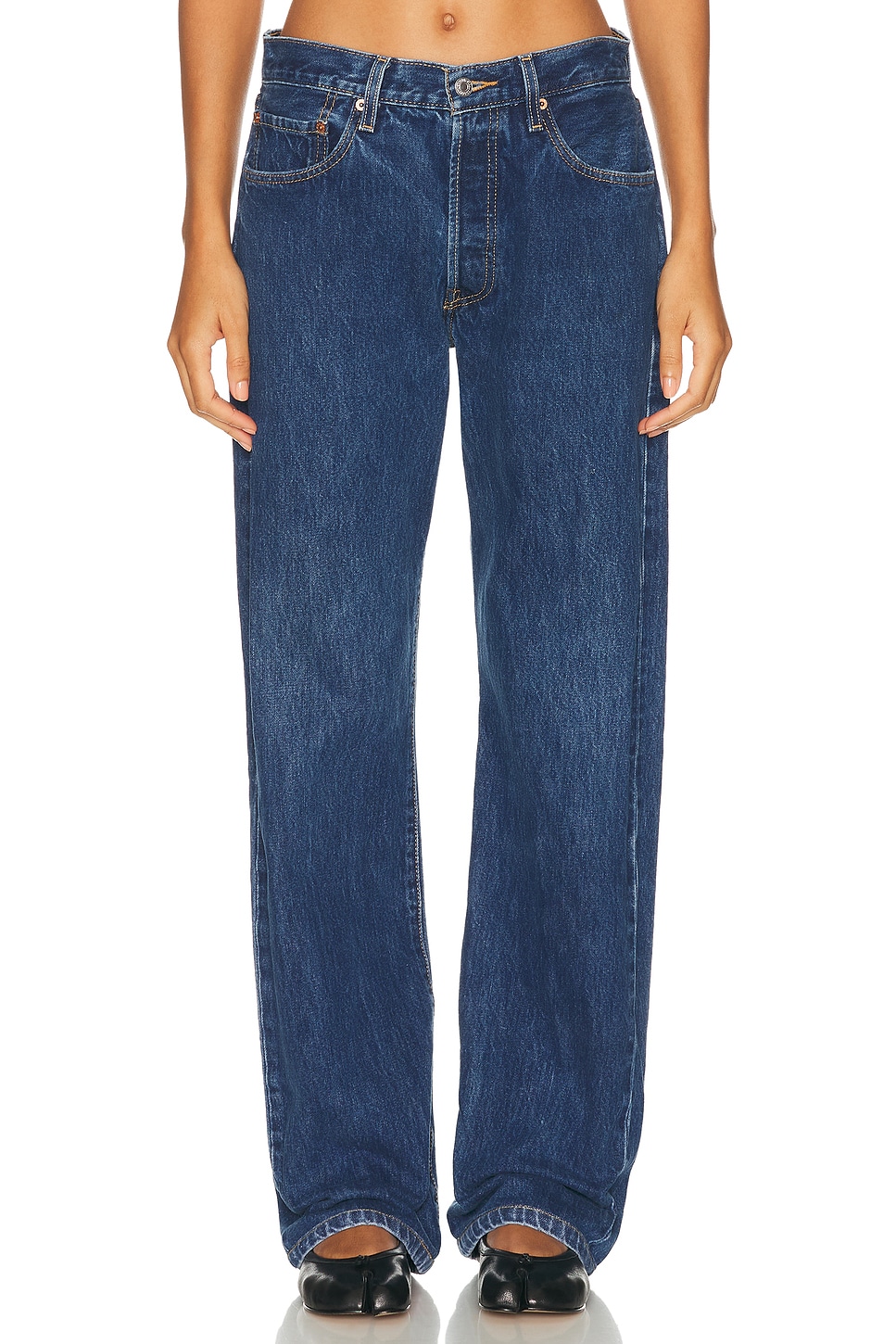 Aligrace Vintage Brigette Jeans in Light - Denim-Light. 25 also , 26, 27, 28, 29, 30, 31