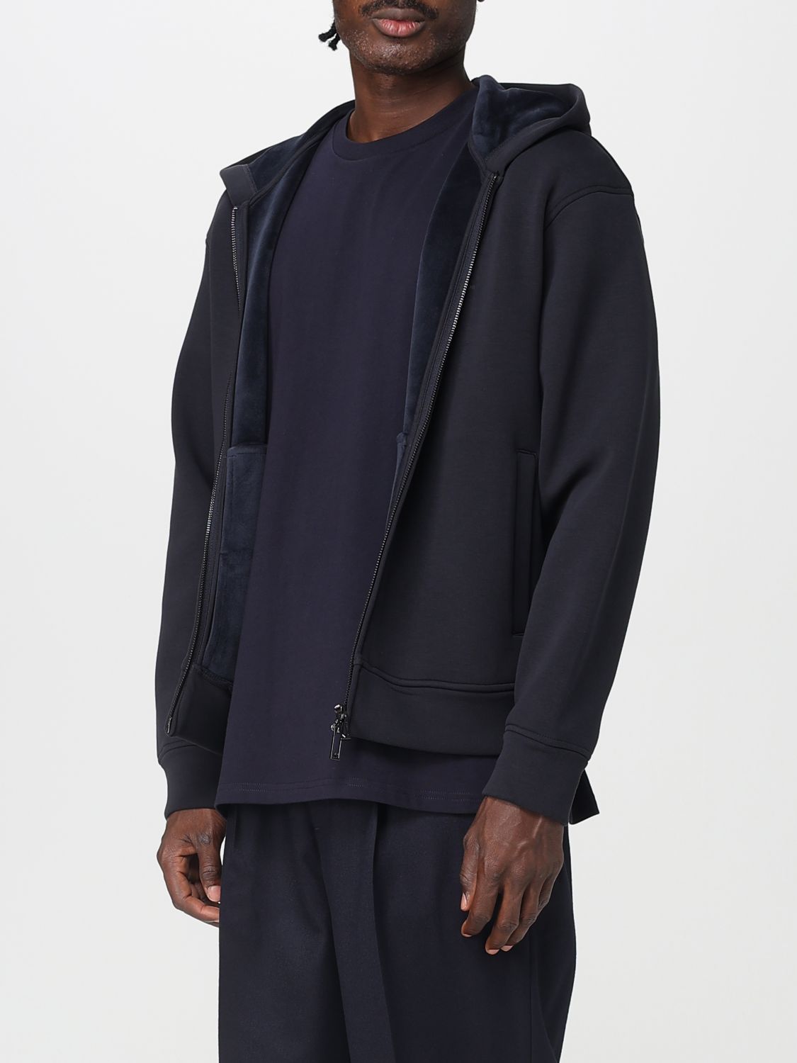 Sweatshirt Men color Blue