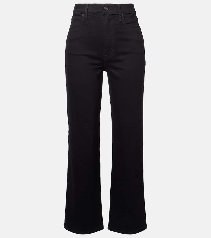 London mid-rise cropped straight jeans