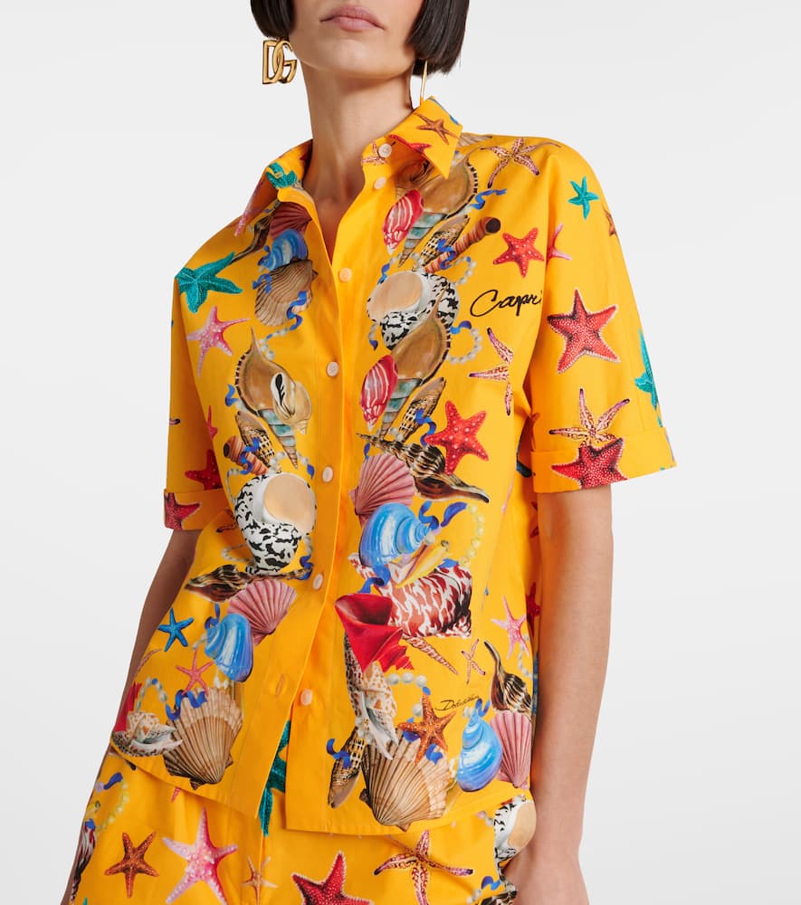 Capri printed cotton shirt