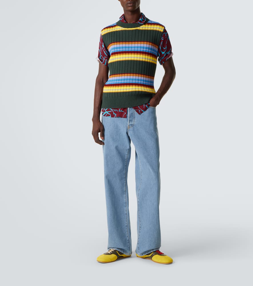 Logo straight jeans