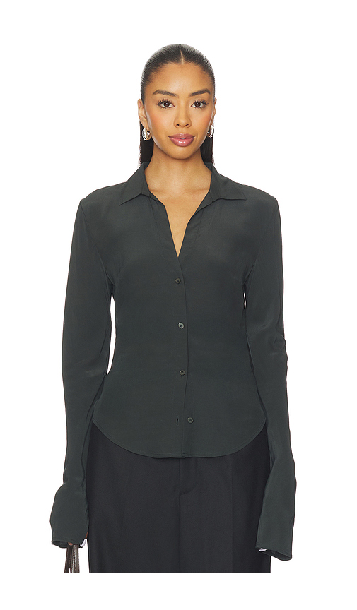 EAVES Saeunn Blouse in Caviar. XL also in XXS, XS, S