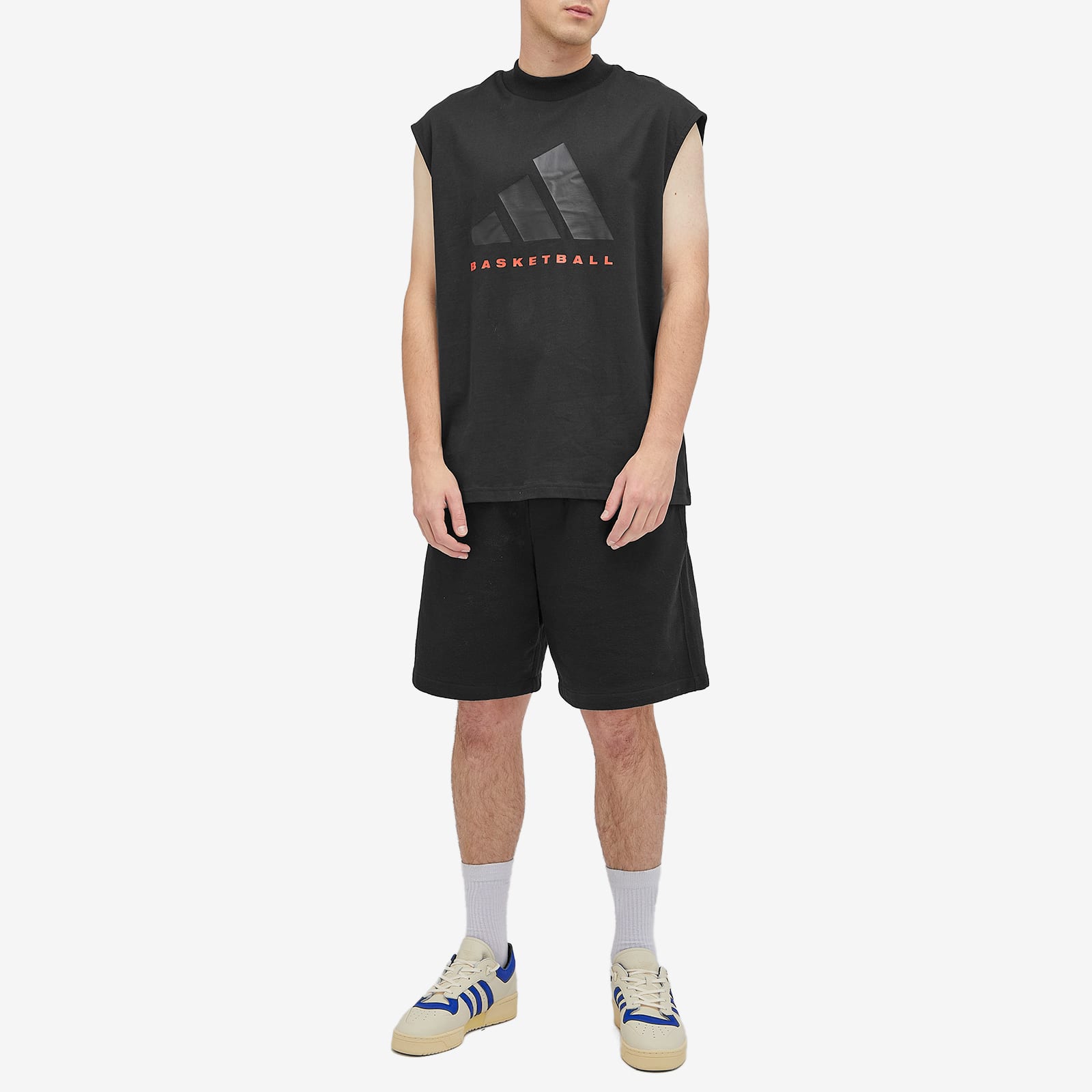 Men's Basketball Sleeveless T-Shirt in Black