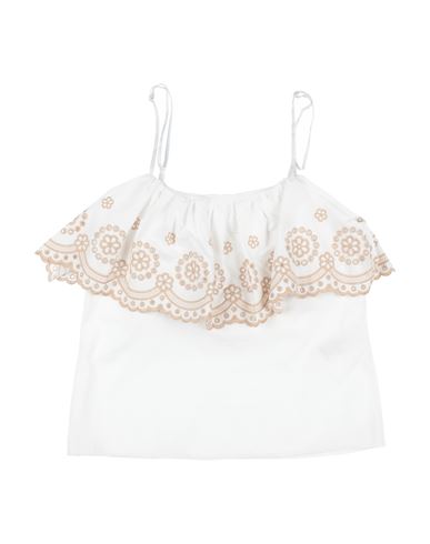 L:ú L:ú By Miss Grant Kid Girl Top White Size 10 Cotton