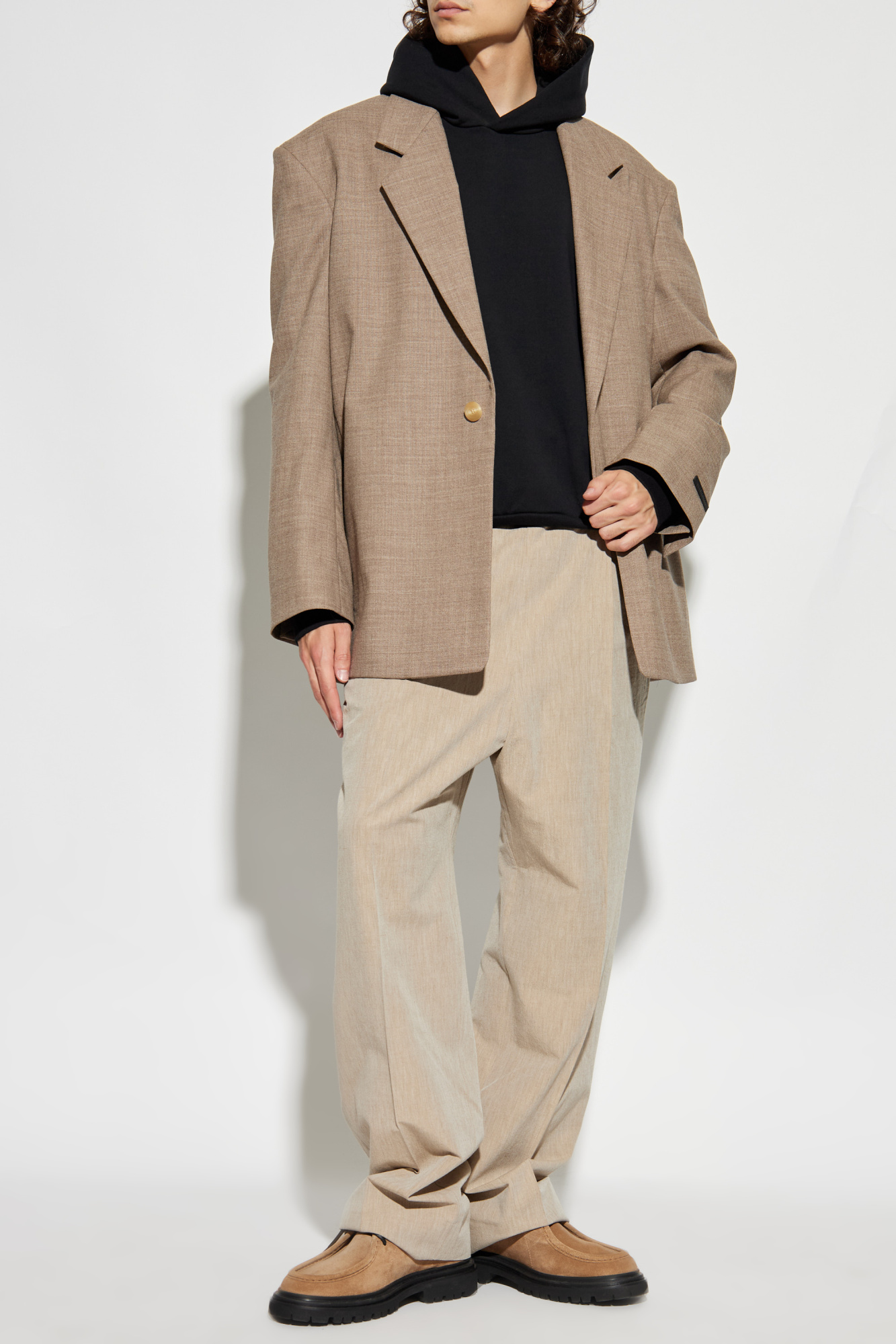 Trousers With Pockets, Men's, Beige
