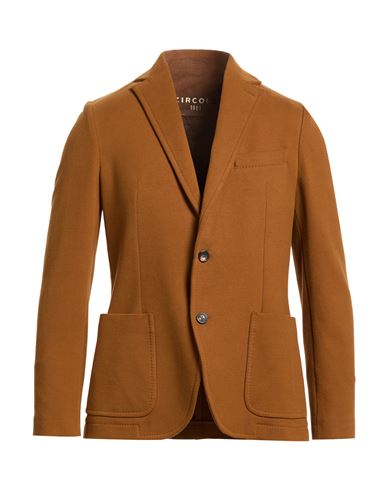 Man Blazer Brown Size 38 Cotton, Elastane