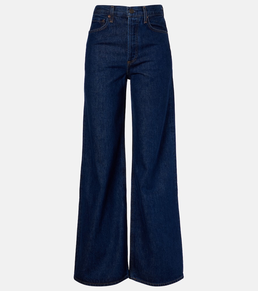 Dame high-rise wide-leg jeans