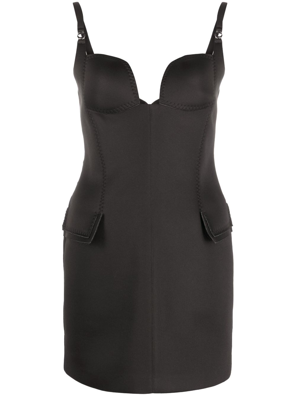 Mini bustier dress - Black