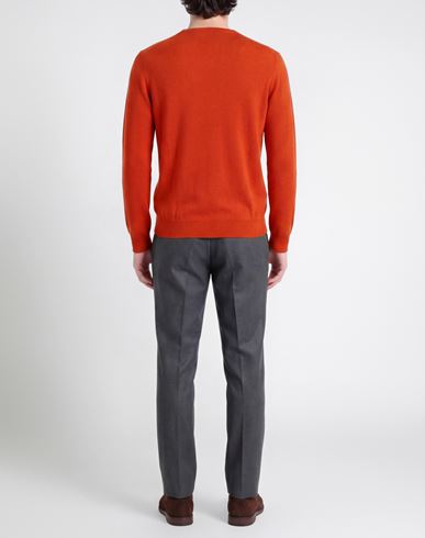 Man Sweater Rust Size 50 Wool