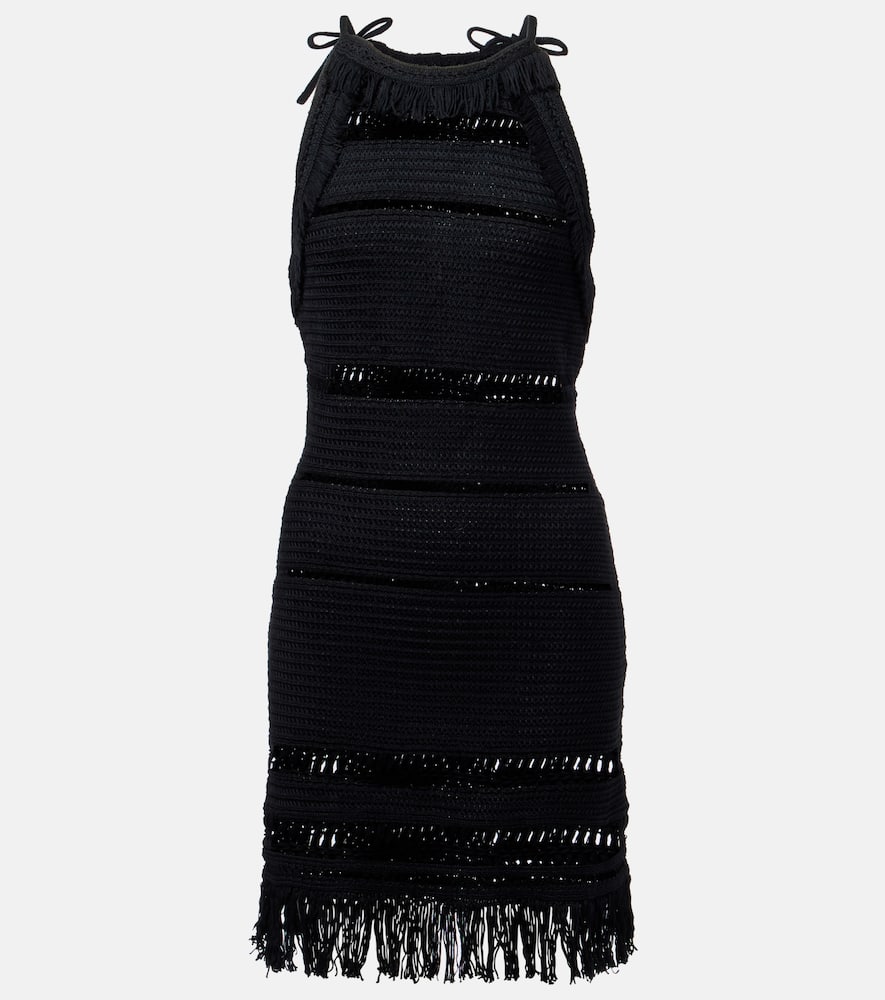 Araliage macramé cotton minidress
