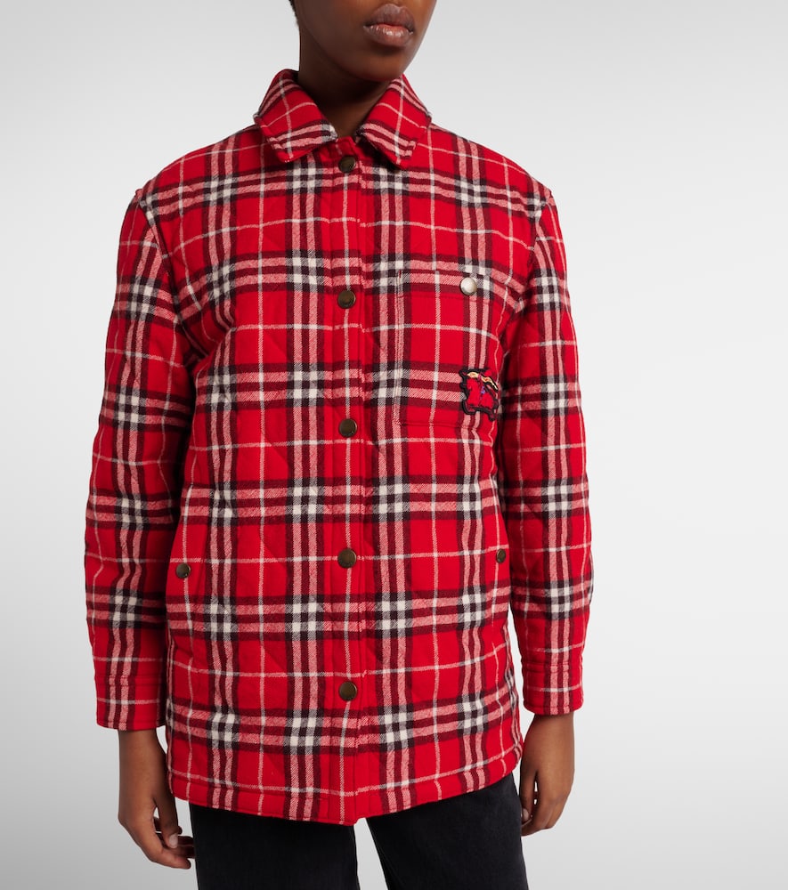 Check wool jacket