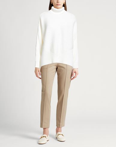 International Woman Turtleneck White Size 10 Cotton