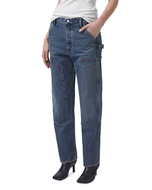 Rami high-rise straight-leg jeans - Blue
