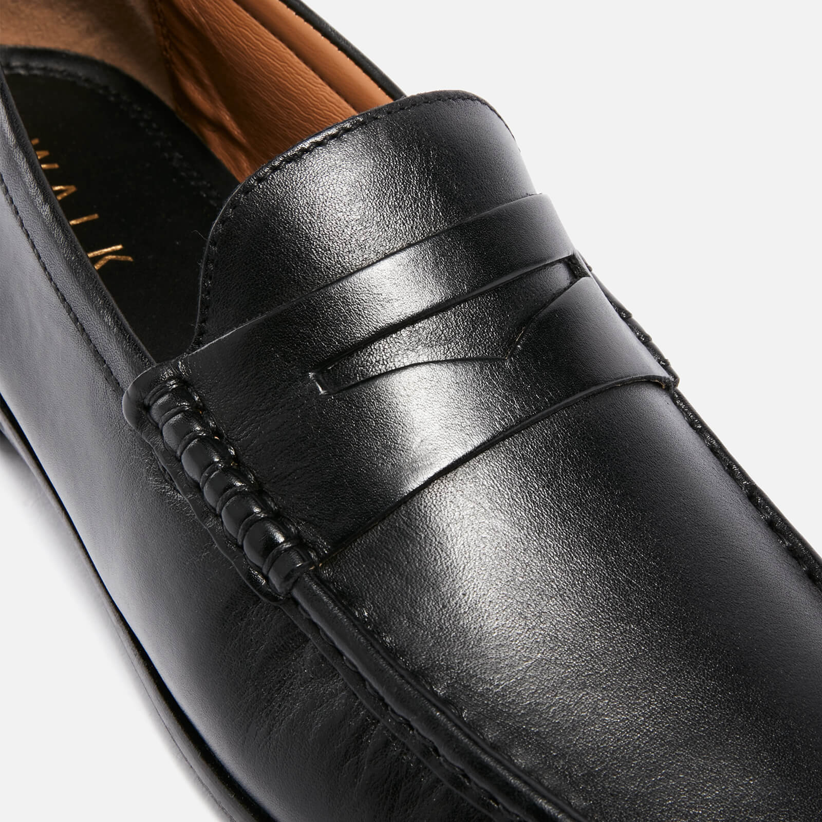 Walk London Men's Tino Leather Saddle Loafers - UK 8