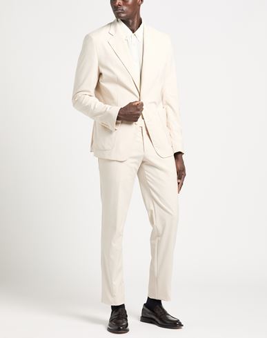 Man Suit Cream Size 36 Polyester, Viscose, Elastane