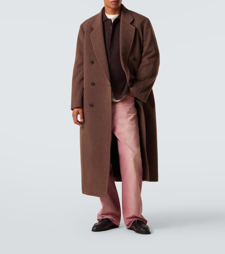 Ribbed-knit wool cardigan