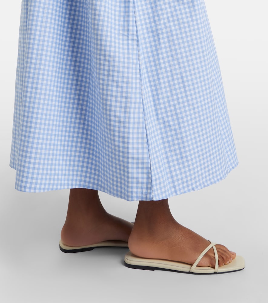 Paloma gingham cotton poplin maxi dress