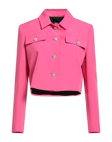 Woman Jacket Fuchsia Size 12 Polyester, Elastane