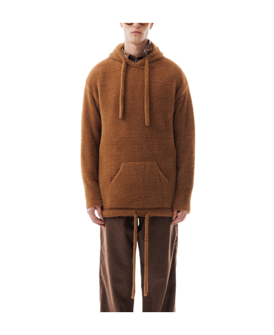 Pull rope hooded sweater