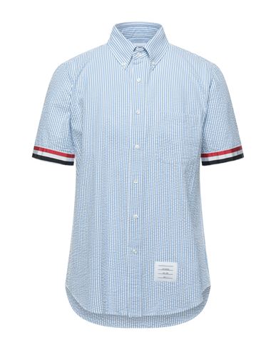 Man Shirt Azure Size 0 Cotton