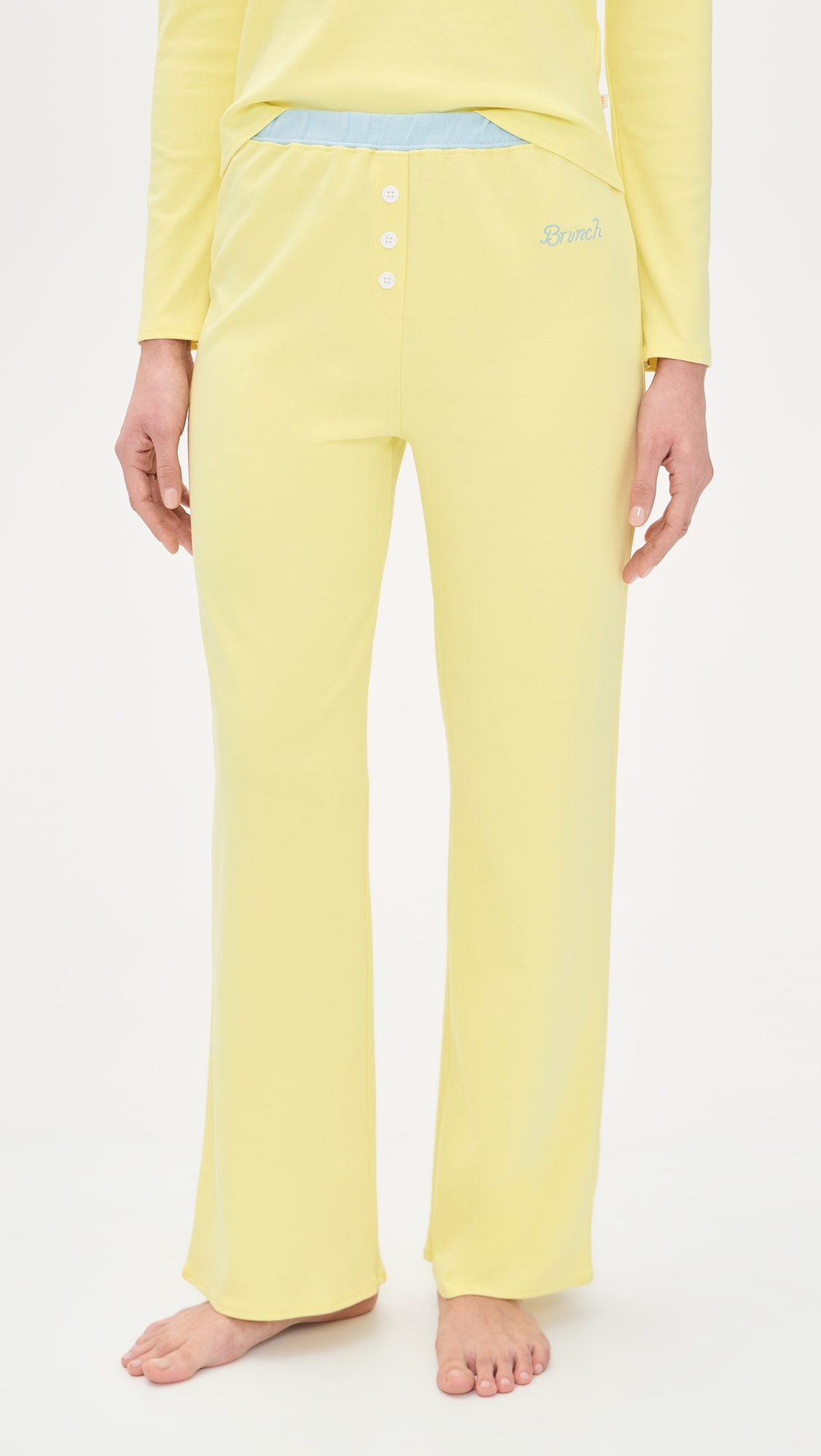 Cozy Brunch Pajama Set Sunshine Yellow