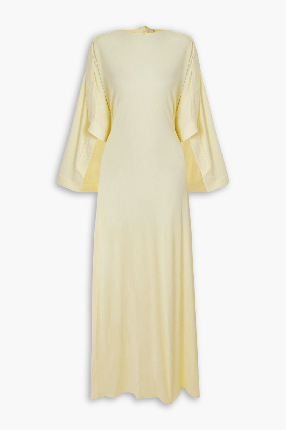 Catius open-back jersey maxi dress - Yellow - UK 12