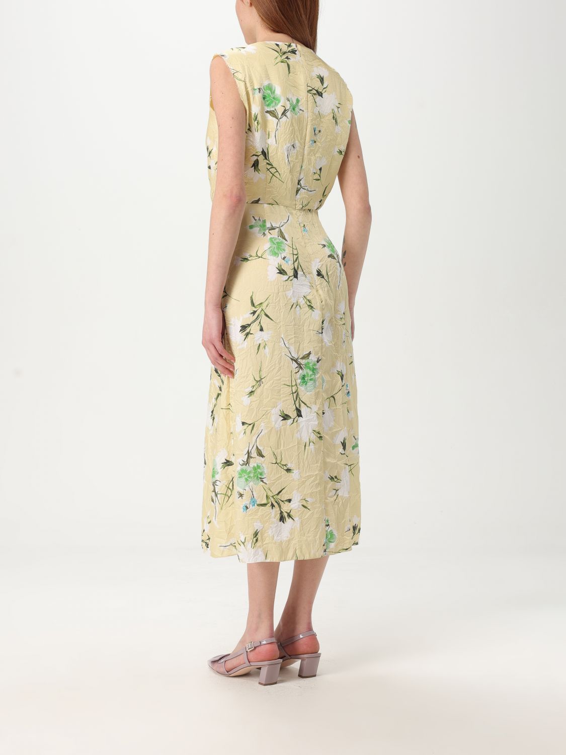 ERDEM sleeveless pencil dress - Yellow